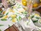 Lemon Bliss Outdoor Table Runner – Stain Resistant & Waterproof (Lemon Bliss) 14x108 Inch